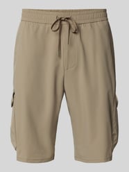 Tapered fit bermuda met cargozakken van BOSS Green - 14