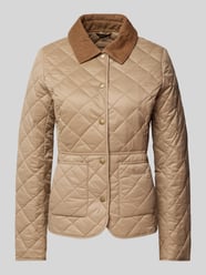 Steppjacke mit aufgesetzten Taschen Modell 'DEVERON' von Barbour Beige - 11