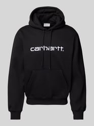 Hoodie mit Label-Stitching von Carhartt Work In Progress Schwarz - 48