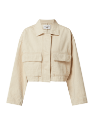 Boxy Fit Blazer mit Leinen-Anteil von Marc O'Polo Denim Beige - 15