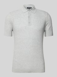 Slim fit poloshirt met structuurmotief van Antony Morato - 37