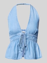 Blusentop in Denim-Optik Modell 'EVA' von MANGO - 3