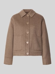 Hemdjacke aus Woll-Mix mit Eingrifftaschen von Smith and Soul Beige - 42