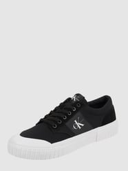 Sneaker aus Leder und Textil von Calvin Klein Jeans Grau / Schwarz - 47