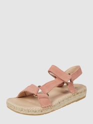 Sandalen van suède, model 'Verdon' van Espadrij Roze - 8