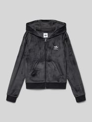 Bluza rozpinana z weluru z wyhaftowanym logo od adidas Originals - 38