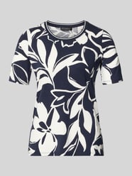 T-shirt z mieszanki wiskozy i elastanu w całościowym wzorze od Betty Barclay - 35