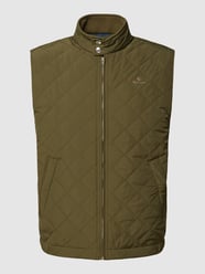 Weste mit Label-Stitching von Gant Grün - 25