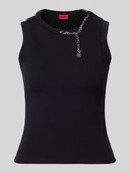Slim fit top van katoenmix model 'Delolly' van HUGO - 14