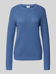 Gebreide pullover met structuurmotief, model 'Vidalo' van Vila - 16