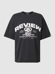 Oversized T-Shirt mit Rundhalsausschnitt von REVIEW Schwarz - 43