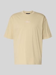 Oversized T-Shirt mit 1/2-Arm Modell 'Towson' von PEGADOR Beige - 12