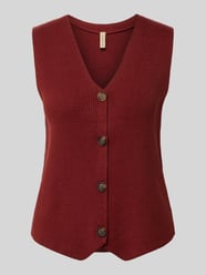Regular Fit Weste aus Viskose-Mix Modell 'KANITA' von Soyaconcept Bordeaux - 6