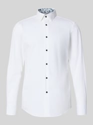 Slim fit zakelijk overhemd van katoenmix, model 'HANK' van BOSS - 8