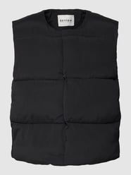 Gilet met blinde knoopsluiting. van REVIEW Grijs / zwart - 11