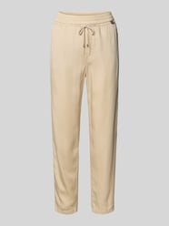 Jogpants aus Lyocell mit Tunnelzug Modell 'RHODOS' von Marc Cain Beige - 9