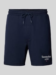 Regular Fit Sweatshorts mit Label-Stitching von Tommy Jeans Blau - 33