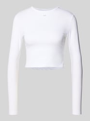 Cropped Longsleeve mit Label-Patch von Karo Kauer - 37