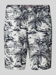Regular fit bermuda van puur linnen, model 'MERCER' van Tommy Hilfiger - 4