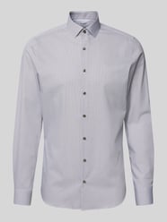 Koszula biznesowa o kroju slim fit z kołnierzykiem typu kent od OLYMP Level Five - 11