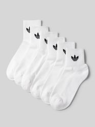 Socken mit Logo-Print im 6er-Pack von adidas Originals Weiß - 7