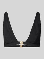 Top bikini z detalem z logo model ‘DOUBLE B TRIANGLE’ od BOSS - 5