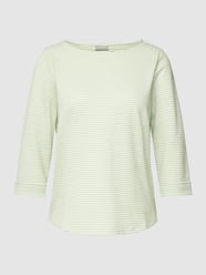 Longsleeve mit Streifenmuster Modell 'Emaja' von Fransa Grün - 44