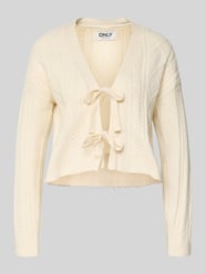 Kurtka z dzianiny o kroju regular fit z mieszanki wiskozy model ‘FIA’ od Only - 39