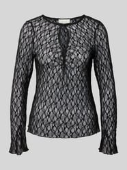 Shirt met lange mouwen in semi-transparant design, model 'Matria' van Neo Noir - 26