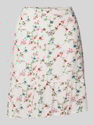 Spódnica mini o kroju regular fit z czystej wiskozy model ‘FYA’ od Pieces - 39