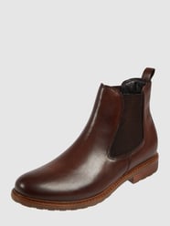 Chelsea-boots van leer  van Tamaris Bruin - 27