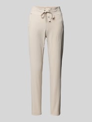 Regular Fit Jogpants mit Tunnelzug von Raffaello Rossi Beige - 4