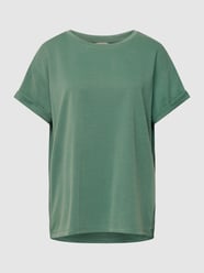 T-shirt z okrągłym dekoltem model ‘Amana’ od mbyM Zielony - 14