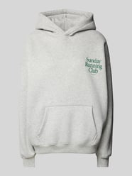 Oversized Hoodie mit Statement-Print Modell 'Sunday Running Club' von ANOTHER COTTON LAB - 39