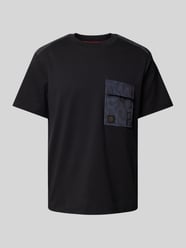 T-Shirt mit Label-Patch Modell 'Dabieno' von HUGO Schwarz - 39