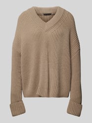 Gebreide pullover met V-hals, model 'DANILIO' van Drykorn - 29