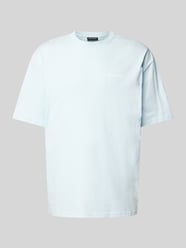 Oversized T-Shirt mit Label-Print Modell 'LOGO' von Pegador Blau - 6