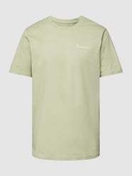 T-Shirt mit Label-Print von Knowledge Cotton Apparel Grün - 29