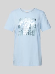 T-Shirt mit Motiv-Print von s.Oliver RED LABEL Blau - 48