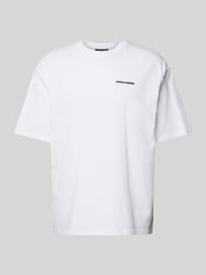 Oversized T-Shirt mit Label-Print von Pegador Weiß - 6