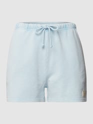 Sweatshorts met labelpatch van REVIEW Blauw - 47