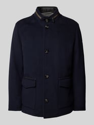 Jacke mit Stehkragen von bugatti Blau - 3