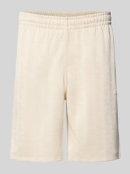 Regular Fit Sweatshorts mit Monogramm-Logo-Print von Lacoste Beige - 19