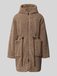 Regular Fit Teddymantel mit Kapuze Modell 'Yasmin' von Brax Beige - 42