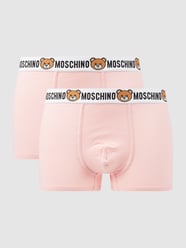 Trunks mit Stretch-Anteil im 2er-Pack von Moschino Swim + Underwear Rosa - 34