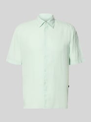 Koszula lniana o kroju regular fit z krótkim rękawem model 'RASH_2_M' od BOSS Orange - 21