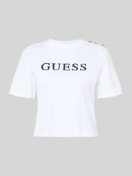 T-shirt o krótkim kroju z logo Model 'MARINA' od GUESS - 38