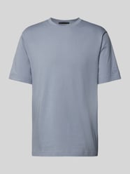 T-Shirt im unifarbenen Design Modell 'RAPHAEL' von Drykorn Blau - 4