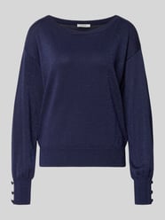 Gebreide pullover met sierknopen, model 'MOBBE' van B.Young - 20