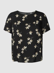 Bluzka PLUS SIZE ze zwierzęcym nadrukiem model ‘EASY’ od Vero Moda Curve Czarny - 28